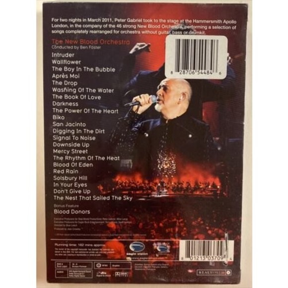 Peter Gabriel-New Blood: Live‎ in London DVD New In Package - Picture 2 of 5